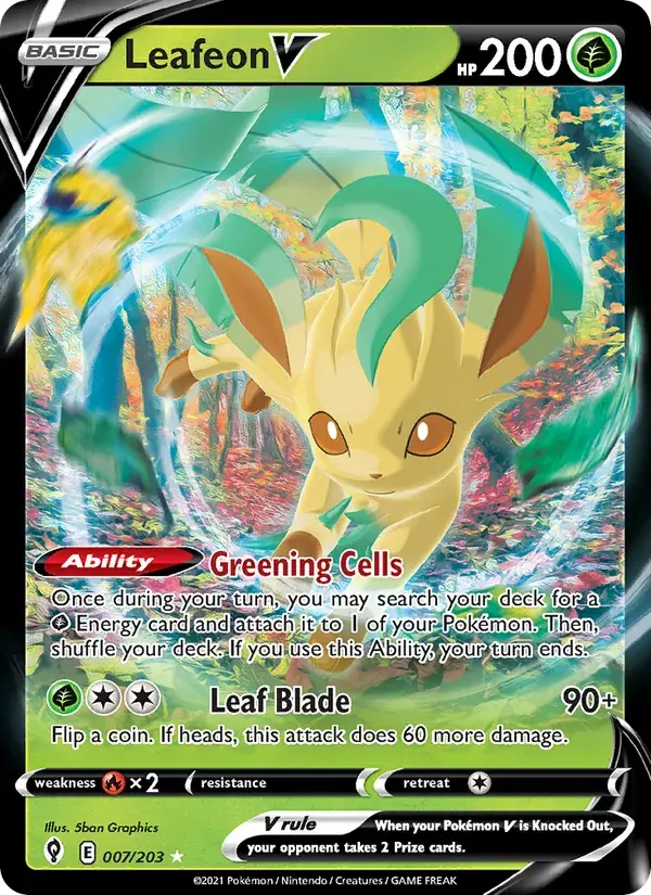 Leafeon V - 7/237 - Evolving Skies