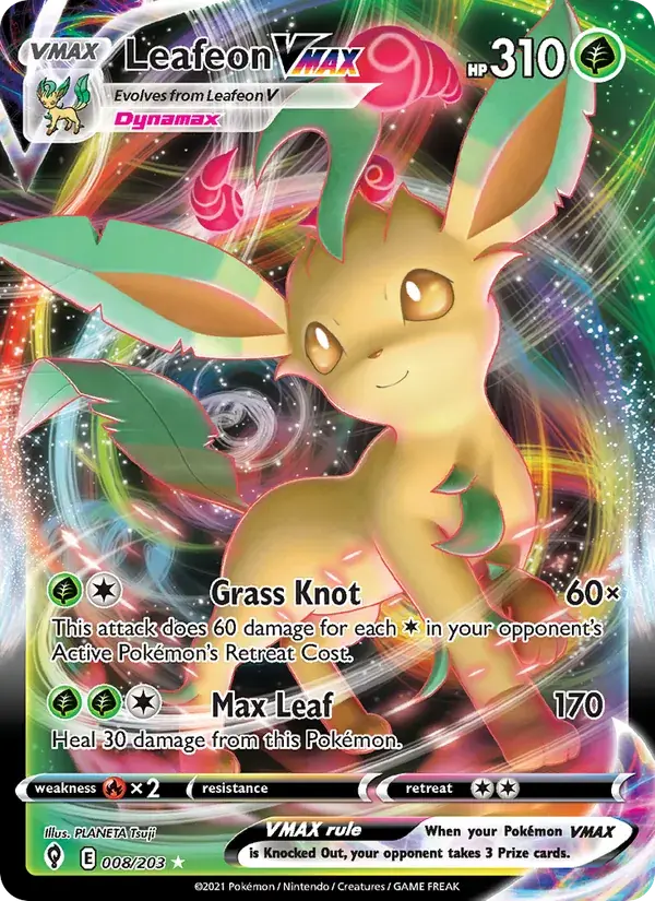 Leafeon VMAX - 8/237 - Evolving Skies