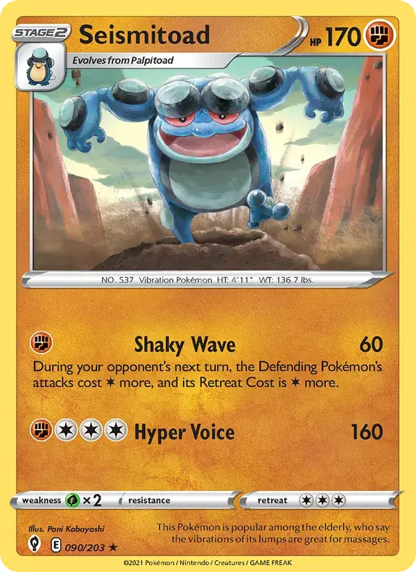 Seismitoad - 90/237 - Evolving Skies