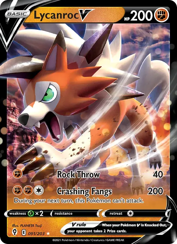 Lycanroc V - 91/237 - Evolving Skies