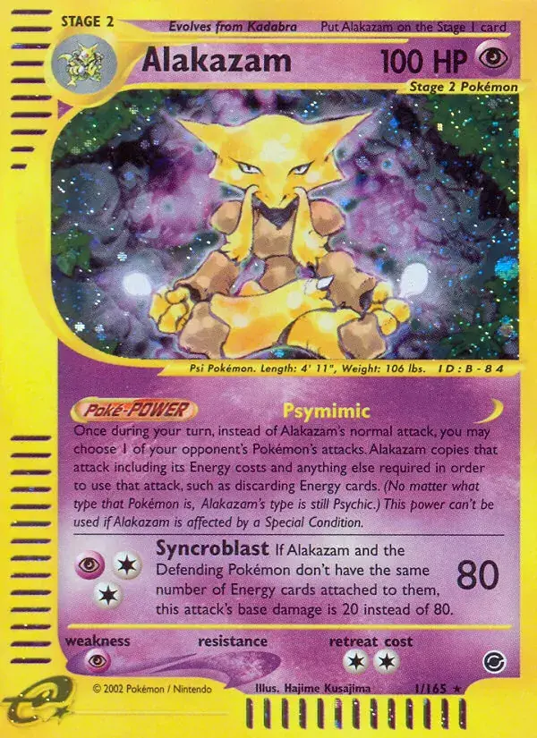 Alakazam - 1/165 - Expedition Base Set