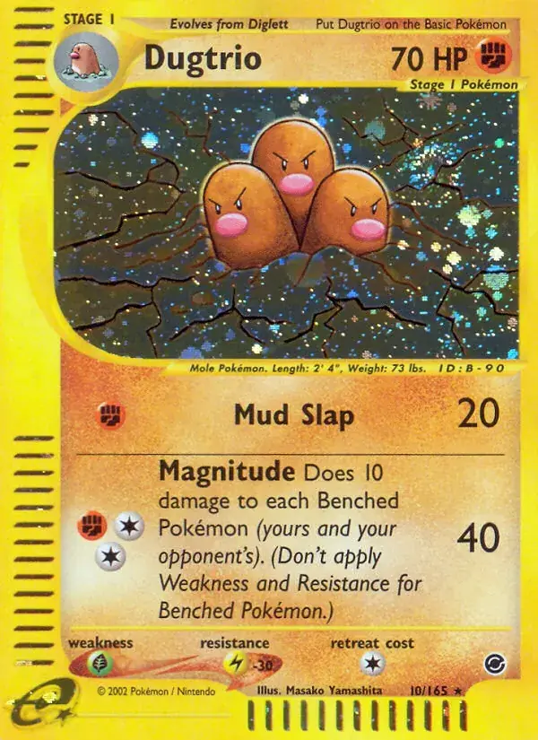 Dugtrio - 10/165 - Expedition Base Set