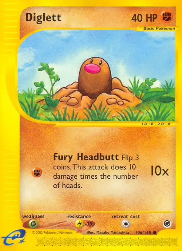 Diglett - 106/165 - Expedition Base Set