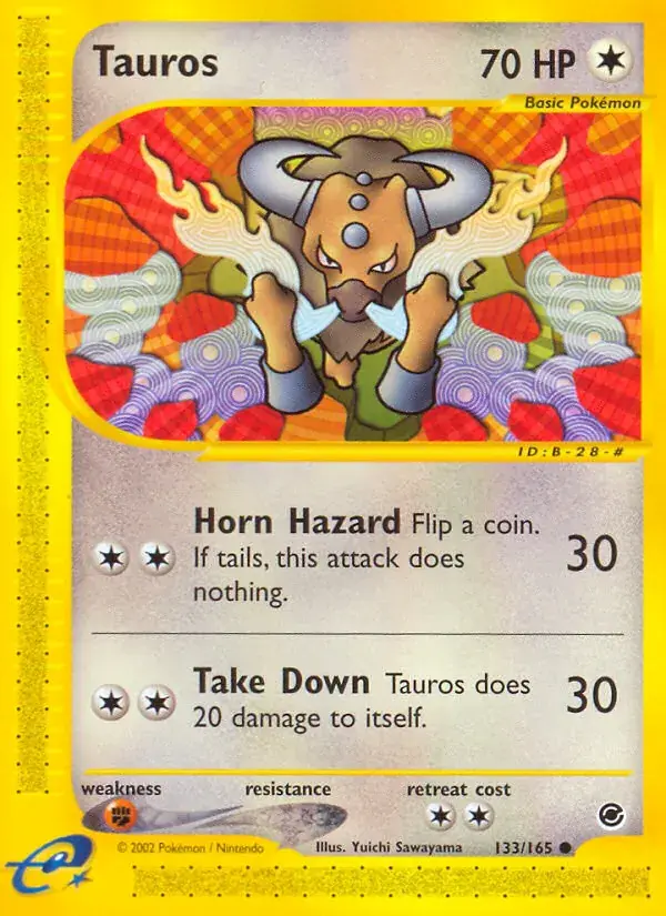 Tauros - 133/165 - Expedition Base Set