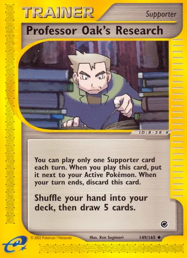 Professor Oak's Research - 149/165 - Expedition Base Set