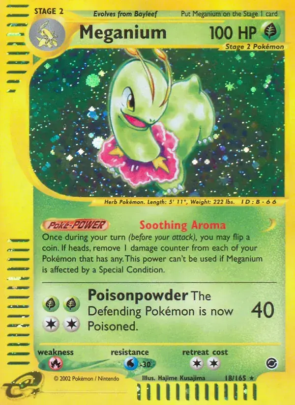 Meganium - 18/165 - Expedition Base Set