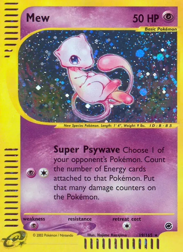 Mew - 19/165 - Expedition Base Set