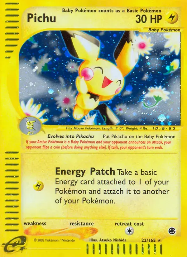 Pichu - 22/165 - Expedition Base Set