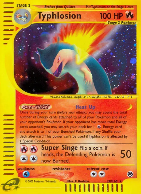 Typhlosion - 28/165 - Expedition Base Set