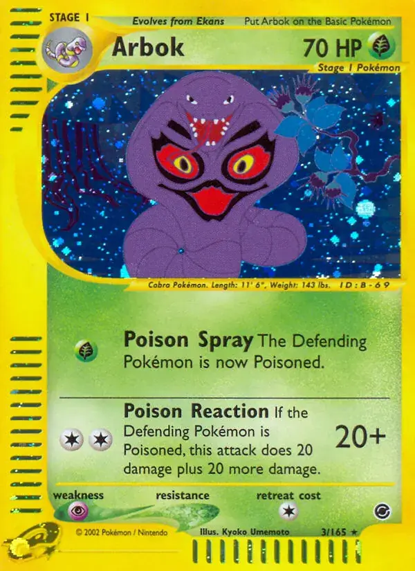 Arbok - 3/165 - Expedition Base Set