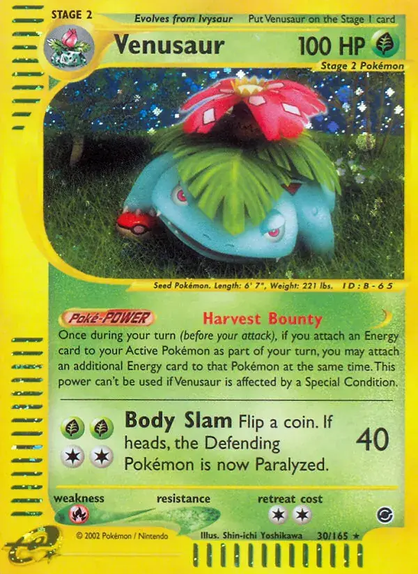 Venusaur - 30/165 - Expedition Base Set