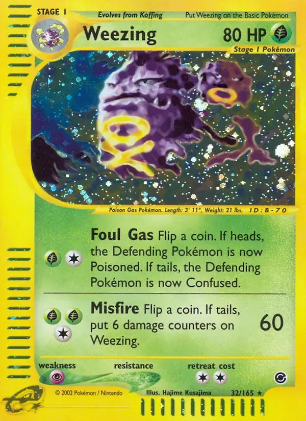 Weezing - 32/165 - Expedition Base Set