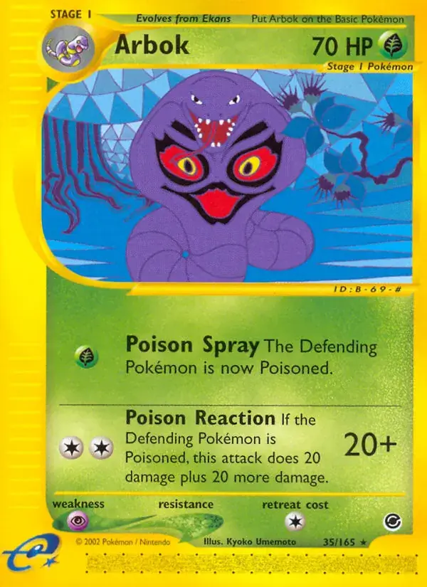 Arbok - 35/165 - Expedition Base Set
