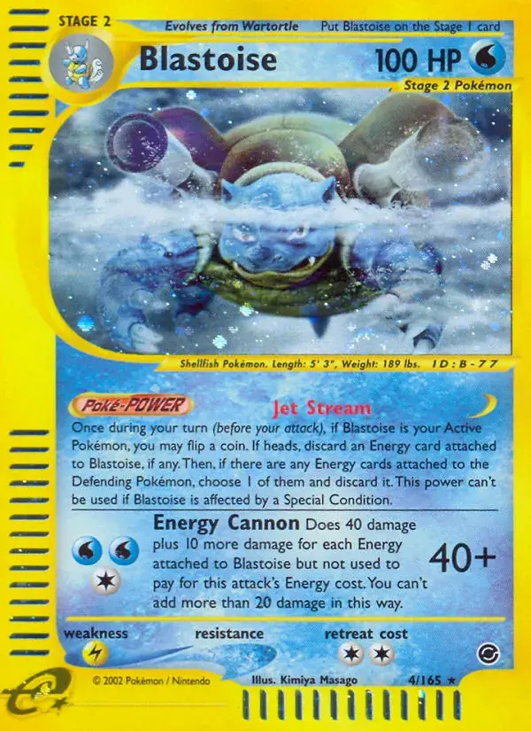 Blastoise - 4/165 - Expedition Base Set