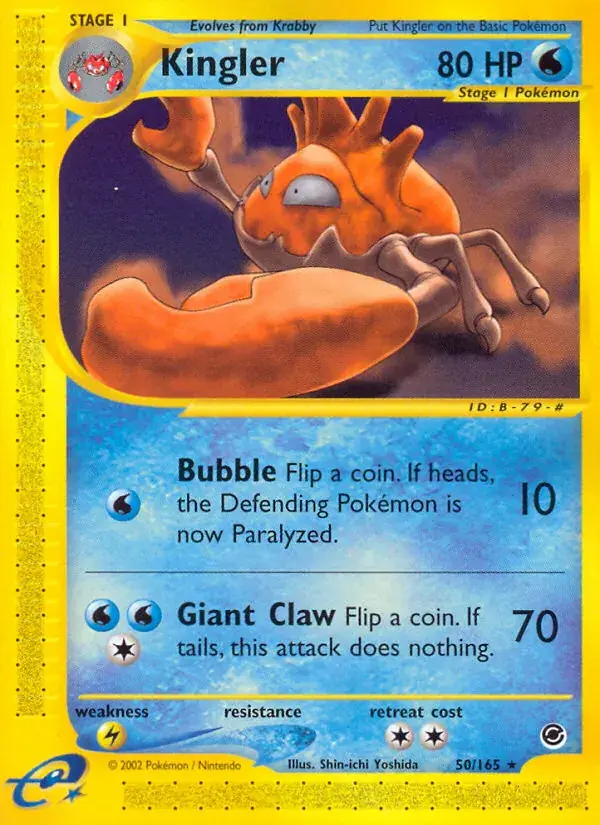 Kingler - 50/165 - Expedition Base Set