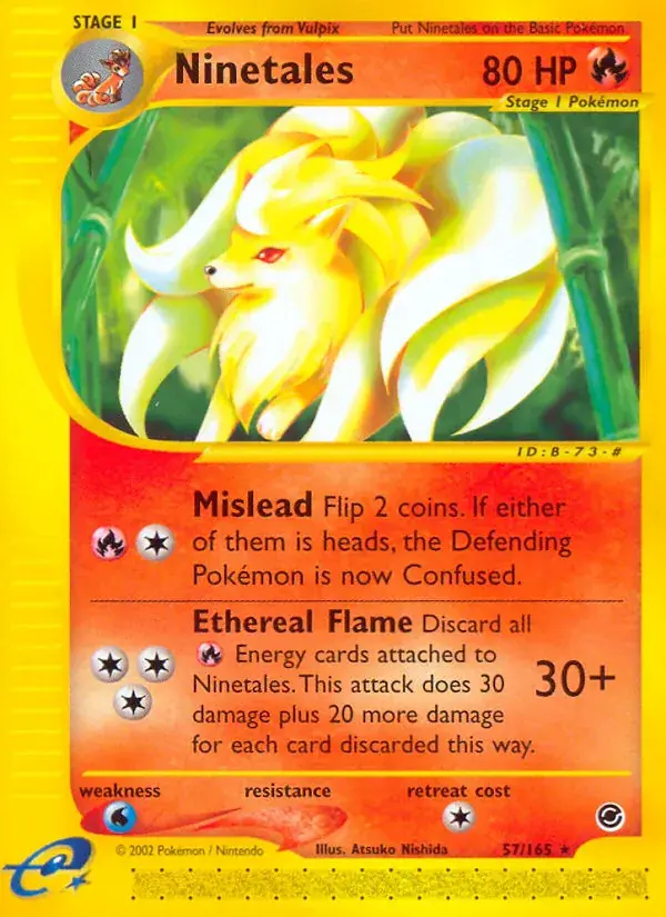 Ninetales - 57/165 - Expedition Base Set