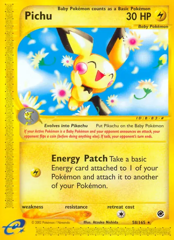 Pichu - 58/165 - Expedition Base Set