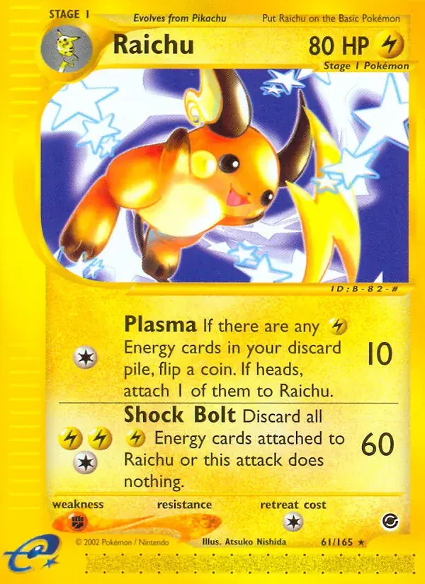 Raichu - 61/165 - Expedition Base Set