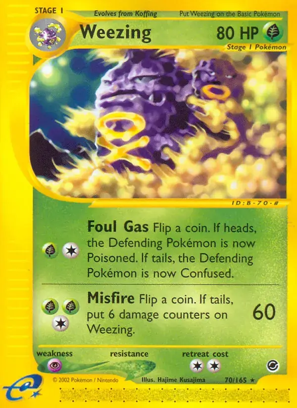 Weezing - 70/165 - Expedition Base Set
