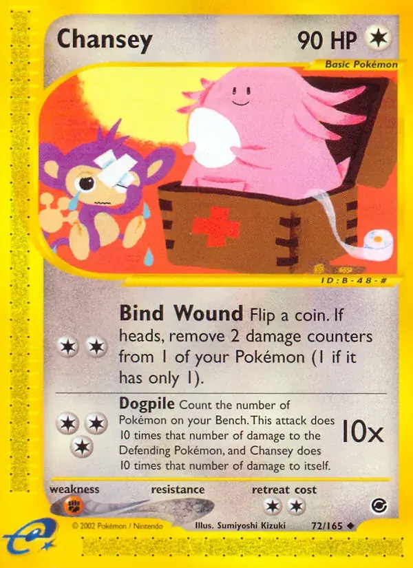 Chansey - 72/165 - Expedition Base Set