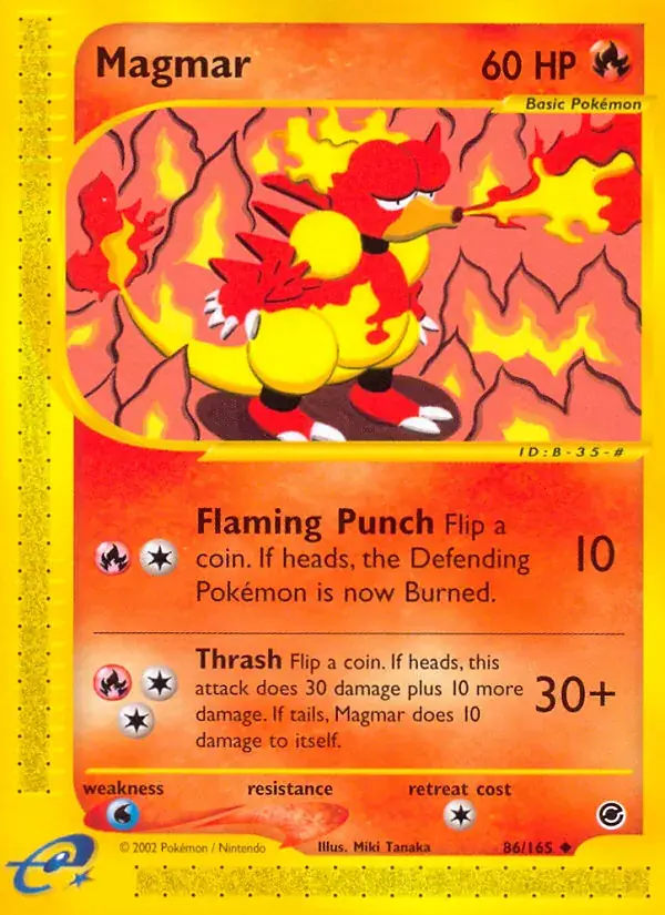 Magmar - 86/165 - Expedition Base Set