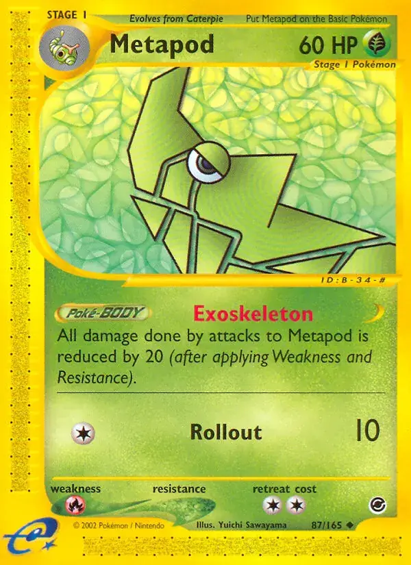 Metapod - 87/165 - Expedition Base Set