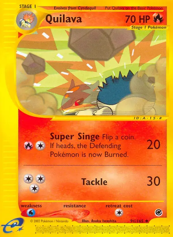 Quilava - 91/165 - Expedition Base Set