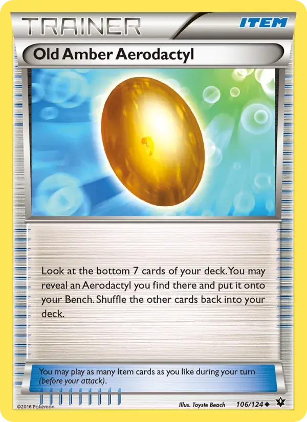 Old Amber Aerodactyl - 106/129 - Fates Collide