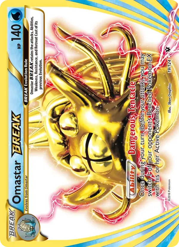 Omastar BREAK - 19/129 - Fates Collide