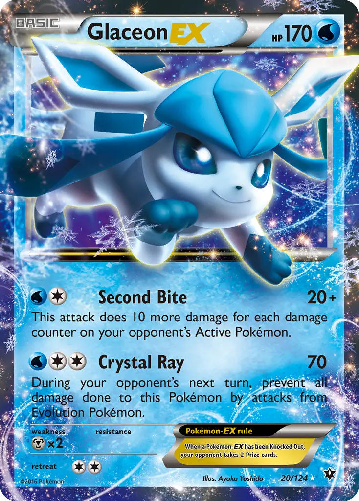 Glaceon EX - 20/129 - Fates Collide