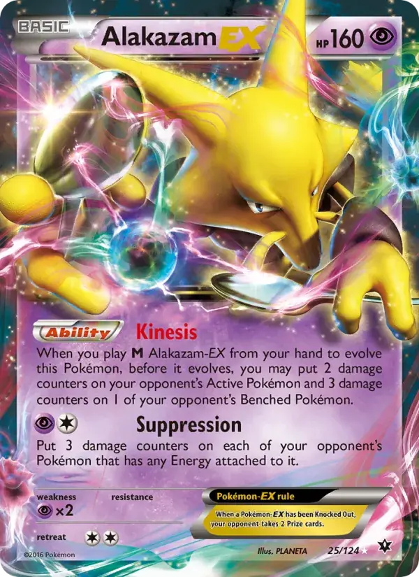 Alakazam EX - 25/129 - Fates Collide