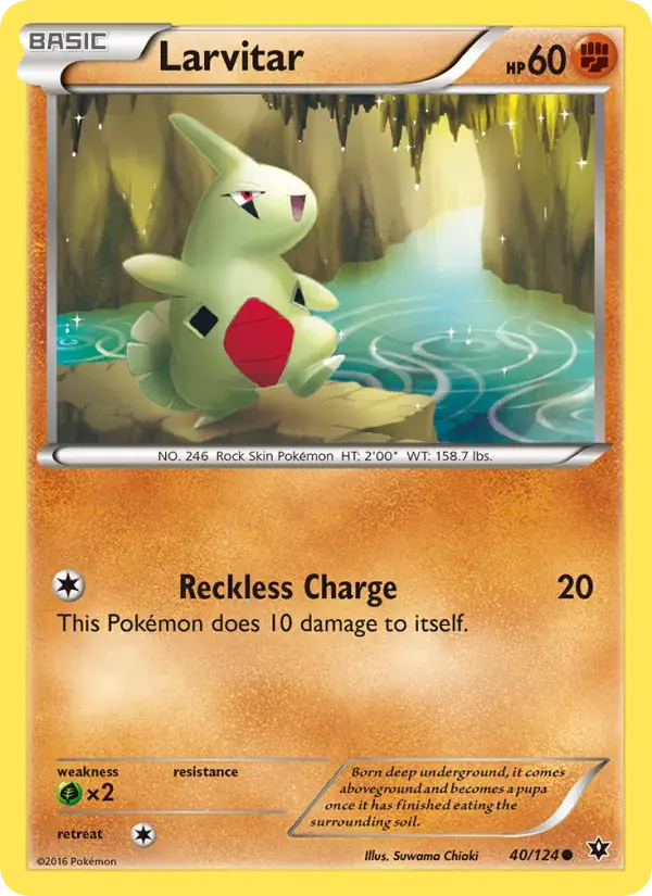 Larvitar - 40/129 - Fates Collide