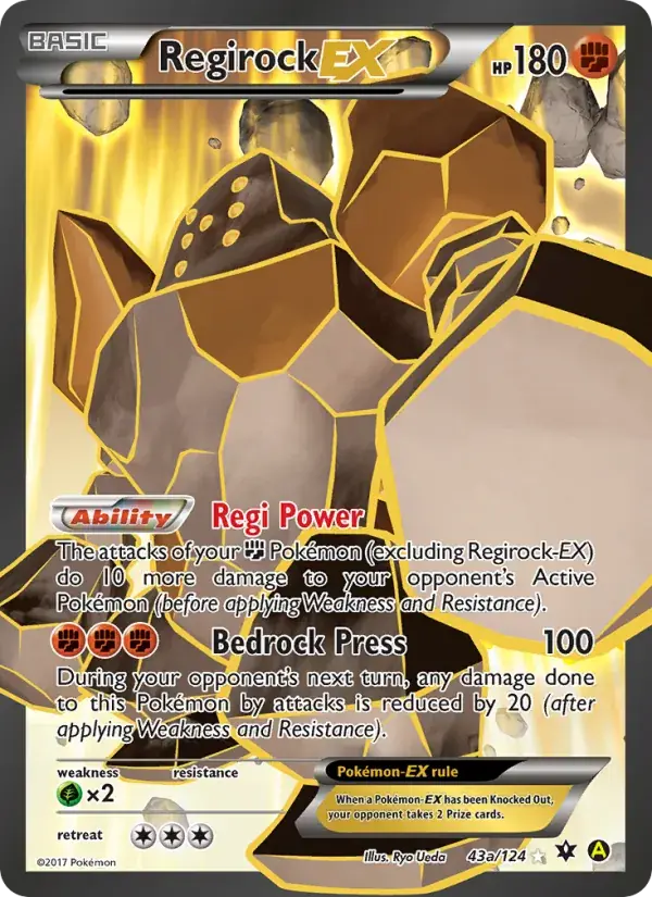 Regirock EX - 43/129 - Fates Collide