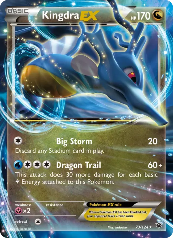 Kingdra EX - 73/129 - Fates Collide