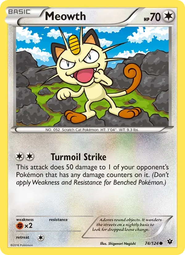 Meowth - 74/129 - Fates Collide