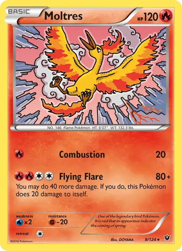 Moltres - 9/129 - Fates Collide