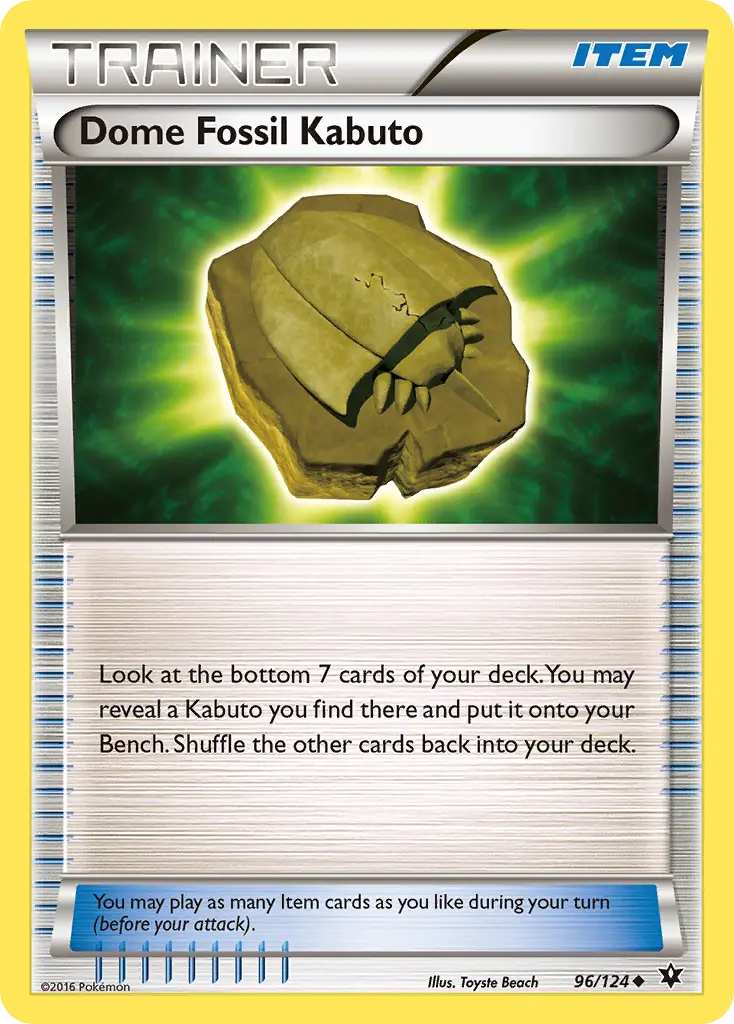 Dome Fossil Kabuto - 96/129 - Fates Collide