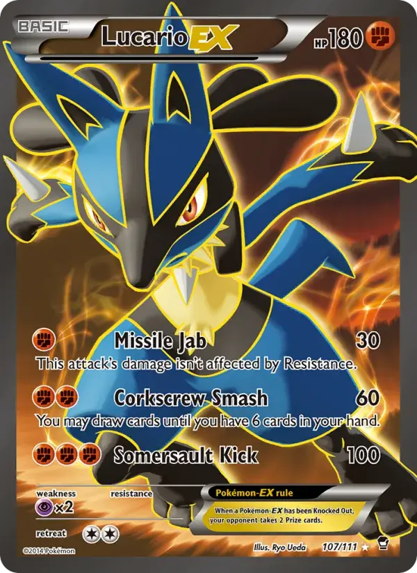 Lucario EX - 107/114 - Furious Fists