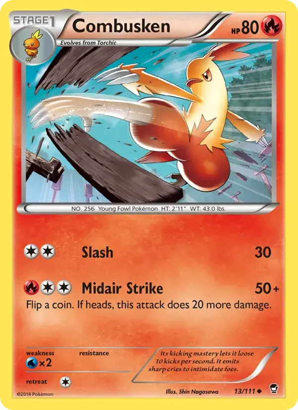 Combusken - 13/114 - Furious Fists