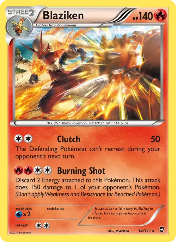 Blaziken - 14/114 - Furious Fists