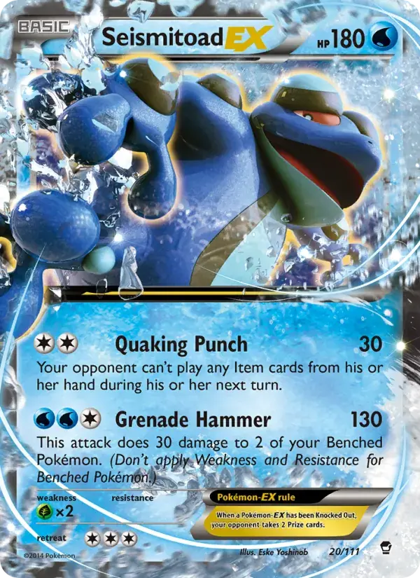 Seismitoad EX - 20/114 - Furious Fists