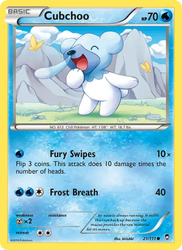 Cubchoo - 21/114 - Furious Fists