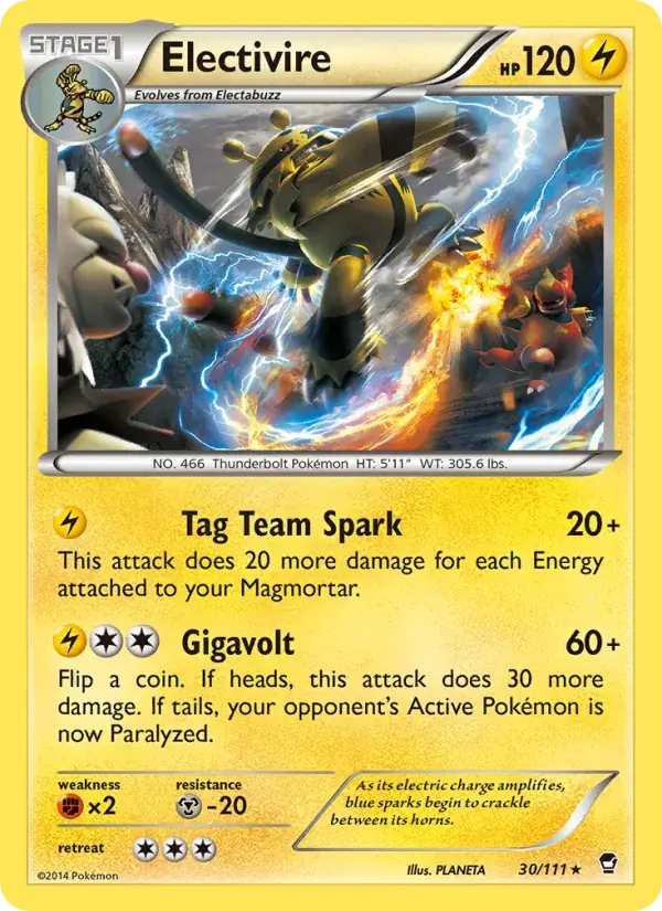 Electivire - 30/114 - Furious Fists