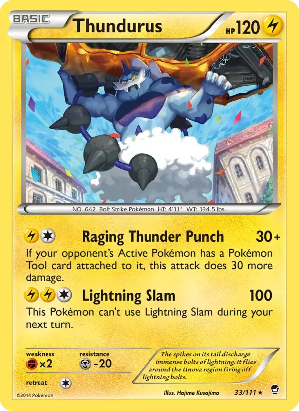 Thundurus - 33/114 - Furious Fists