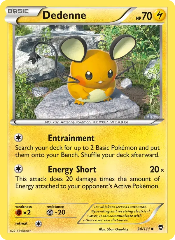 Dedenne - 34/114 - Furious Fists