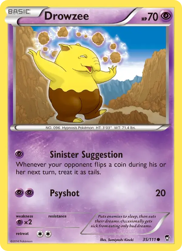 Drowzee - 35/114 - Furious Fists