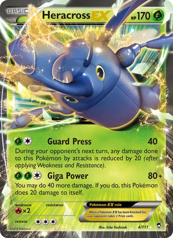 Heracross EX - 4/114 - Furious Fists
