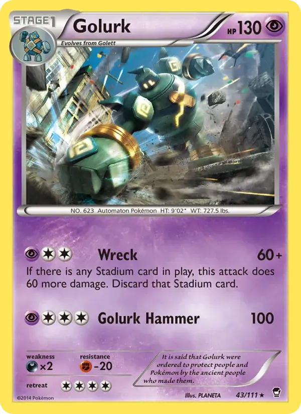Golurk - 43/114 - Furious Fists