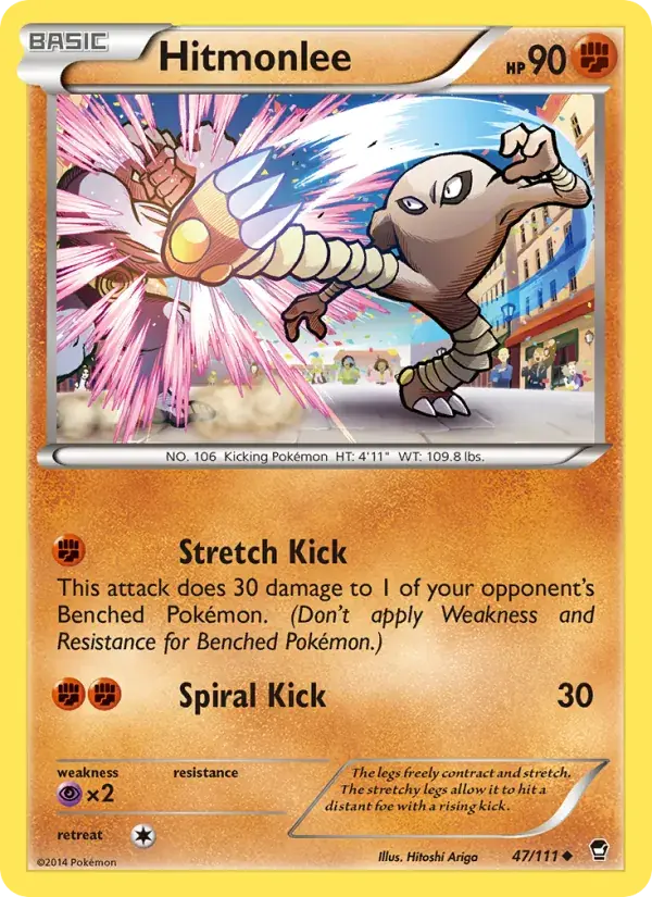Hitmonlee - 47/114 - Furious Fists