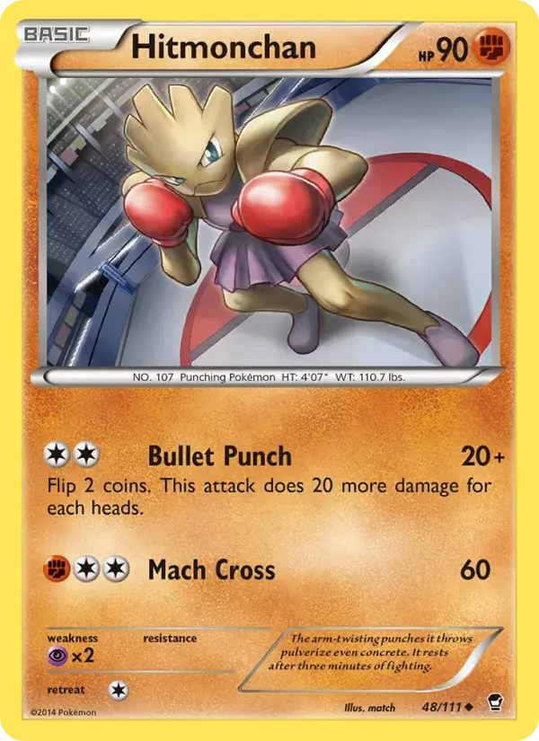 Hitmonchan - 48/114 - Furious Fists